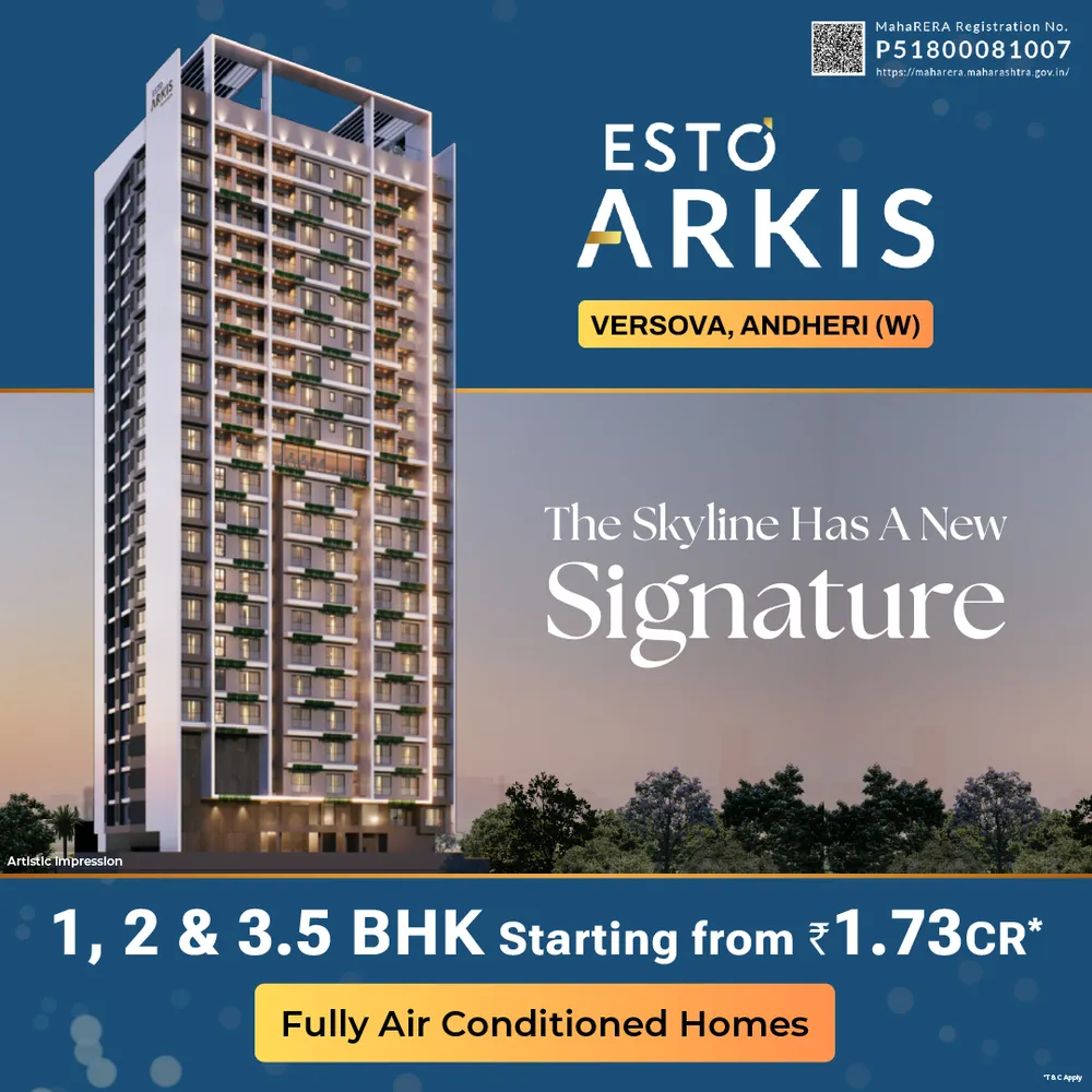 1, 2 & 3 BHK sea view homes in Versova