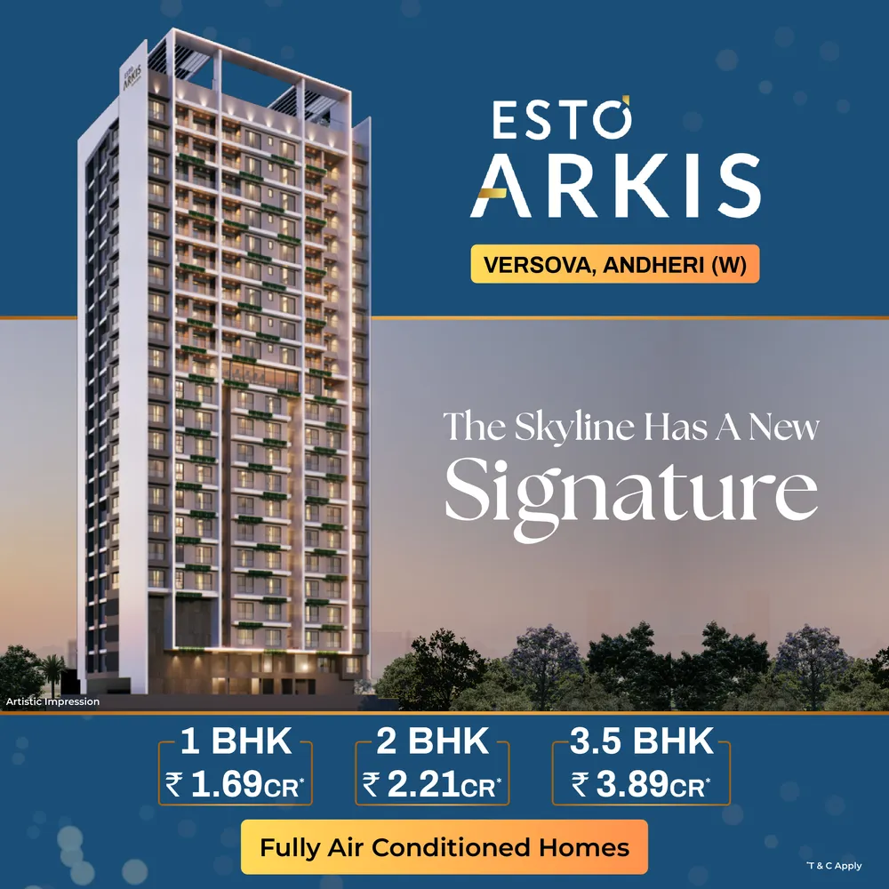 1, 2 & 3 BHK sea view homes in Versova